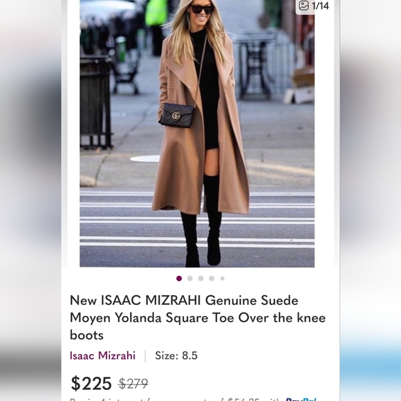 Issac Mizrahi over the Knee Suede Boots Size 10 M.Like new. - Picture 9 of 9